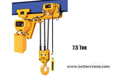  7.5 ton low headroom electric chain hoist 