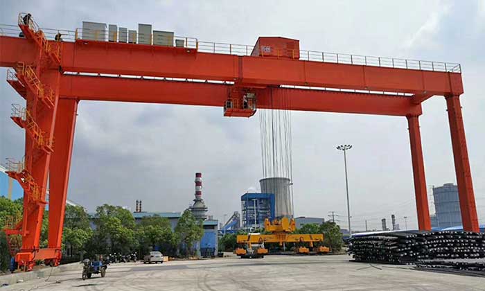 Electromagnetic beam double girder gantry crane 25 ton for sale