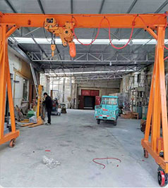 Low headroom shop gantry crane for small and low ceiling workshop , customized design 