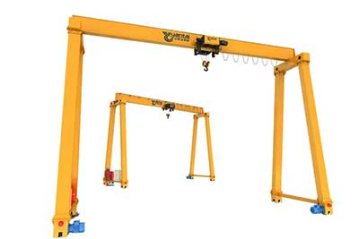 Double leg full gantry crane single girder