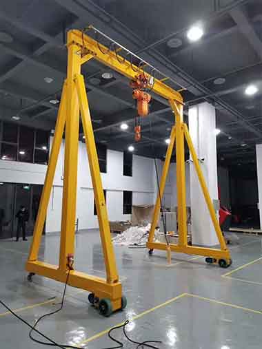 Fixed height A frame gantry crane for sale Singapore 