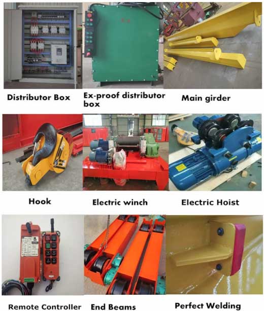 Explosion proof crane parts and components