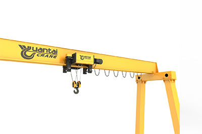 Semi gantry crane with European style hoist 