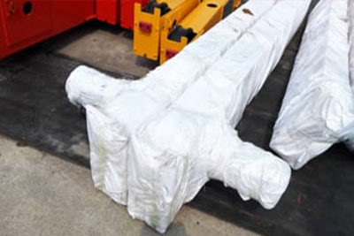 Packaging of end carriages of 5 ton overhea crane for sale Pakistan 