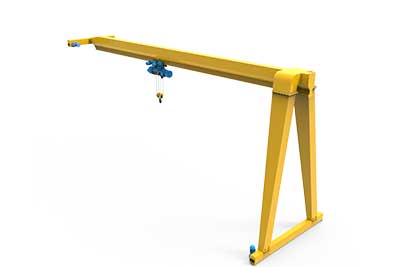 Semi gantry crane manufacturer and supplier, China crane factory