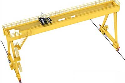 Fem standard double girder gantry crane for warehouse material handling