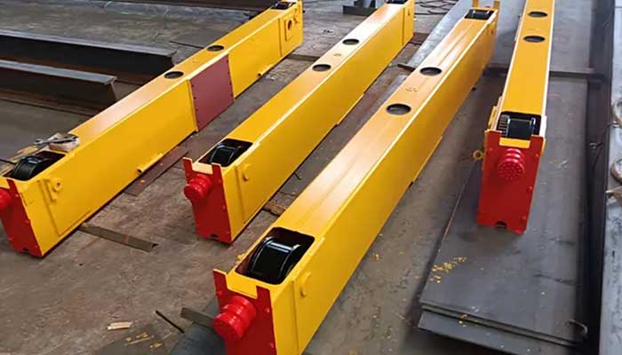 End carriages of single girder overhead crane 10 ton for