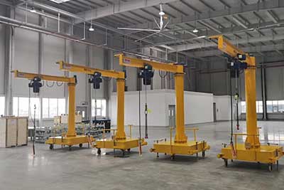 Mobile jib crane - floor type of jib crane