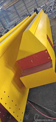 Main girder of top running overhead crane 