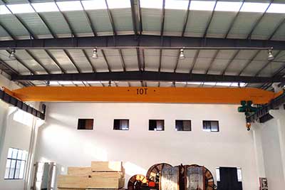 Single girder overhead rail crane