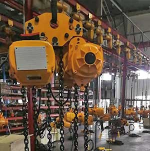 10 ton electric chain hoist for the portble A frame gantry crane for delivery