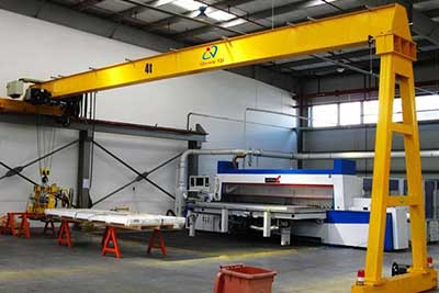 Single leg gantry crane single girder