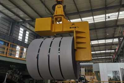  C hook overhead crane for horizontal coil handling 