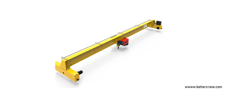 single girder electric overhead crane top running design 