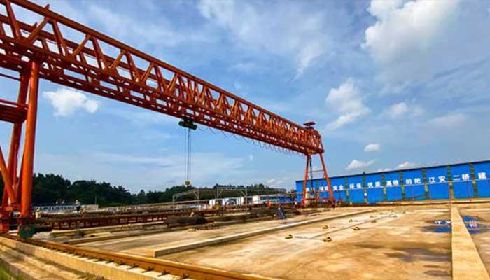 Truss girder gantry crane for precat concrete plant 