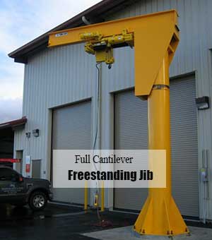 Full cantileve freetanding jib crane