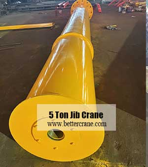 Columns of explosion proof floor mounted jib crane 5 ton for sale Indonesia