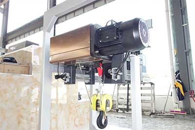 European style wire rope hoist single girder design 