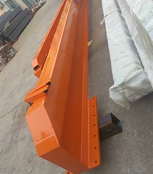 I beam girder design for fixed height portable gantry crane 