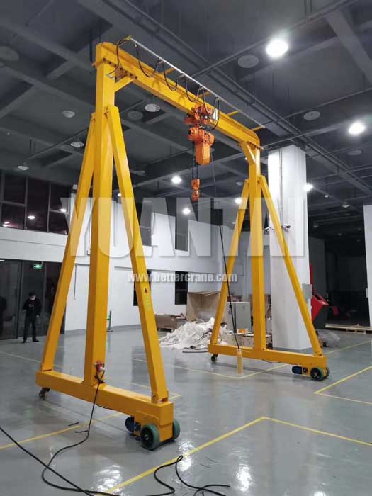 electric travellng portable gantry crane 2 ton for sale South Africa 