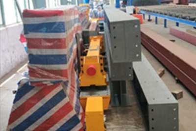 Main parts and component of semi gantry cranes packed for delivery 