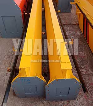  U shaped girder + I beam main girder of suspension crane 10 ton 