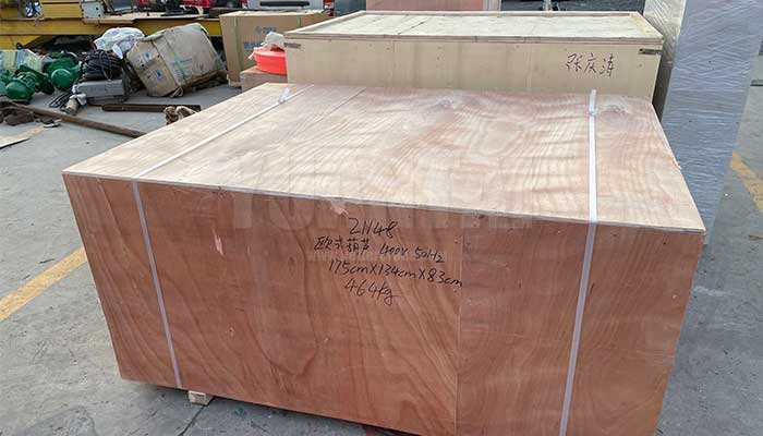  Electric hoist packed into wooden box