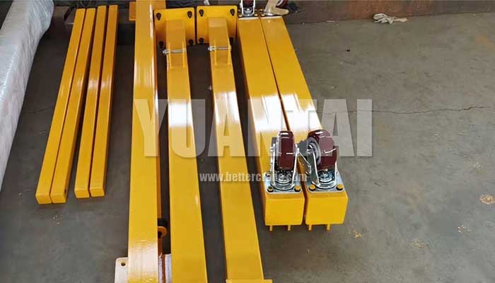 1 ton portable gantry crane legs and ground beams