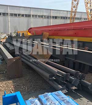 Crane rails and supporting columns for 3 ton overhead crane for sale Mexico 