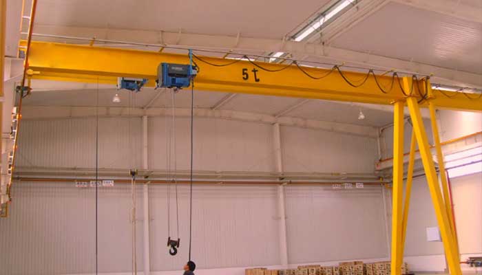 5 ton semi gantry crane for small and confined workshop or facility 