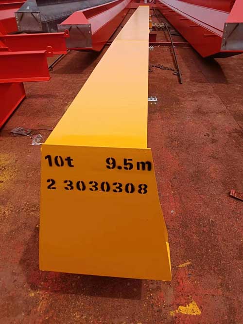  Main girder of European style 10 ton electric overhead travelling crane 