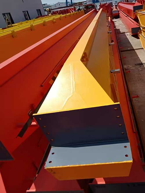 ld single girder top running 10 ton electric overhead travelling crane main girder 