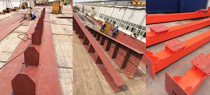 Gantry crane underconstruction for cement factory 