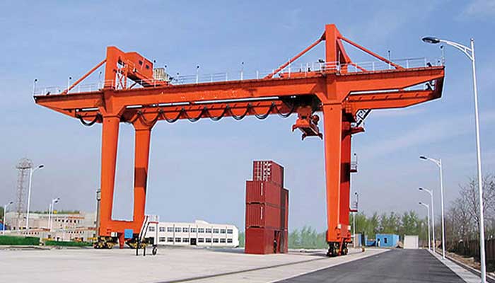 rail mounted container gantry crane