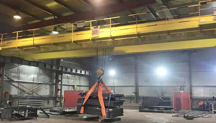 20 ton overhead bridge crane load testing 