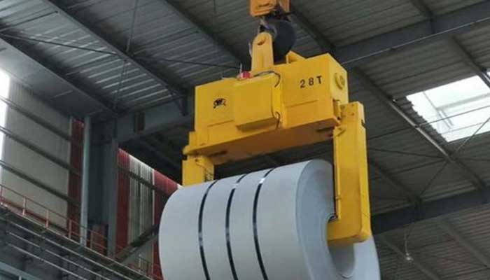 28 ton clamp overhead crane for steel coil handling 