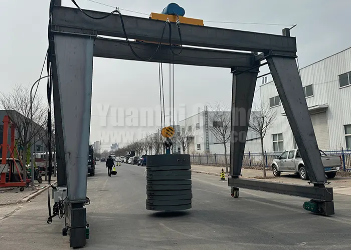 10 ton double girder portable gantry crane for sale Chile