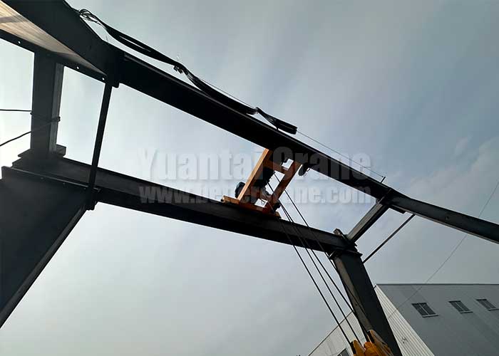 10 ton portable gantry crane for sale Chile, double girder gantry crane