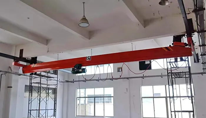 under running single girder eot crane 5 ton