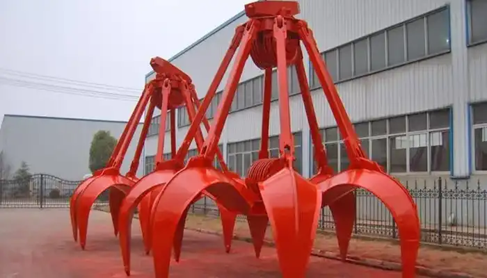 Orange peel grab bucket for your scrap handling crane 