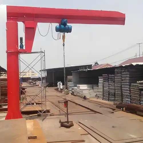 steel plate handling jib crane 5 ton for outdoor use 