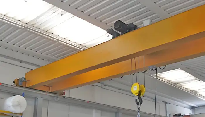 Double girder overhead crane for heavy material handling 