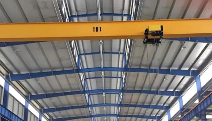 Single girder 10 ton overhead cranes 