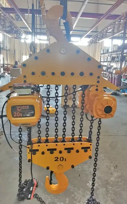 Hook mounted electric chain hoist 20 ton 