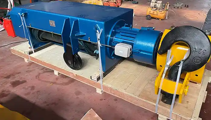 Electric hoist for double girder overhead crane 35 ton 