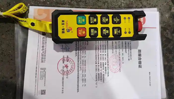 Explosion proof remote control 