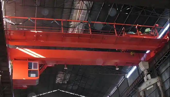 QD open winch trolley double girder overhead crane 