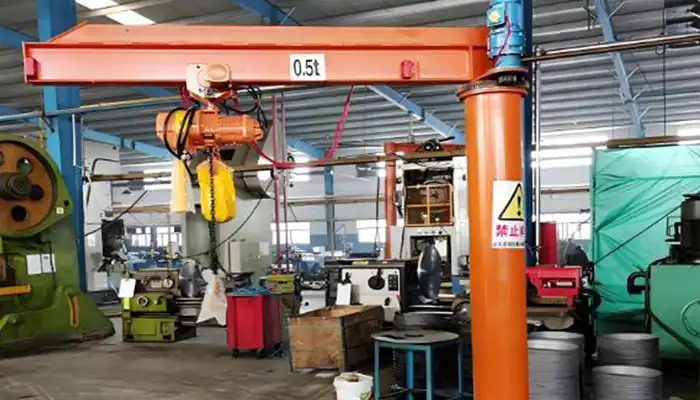 Pillar jib Cranes with electric chain hoist 