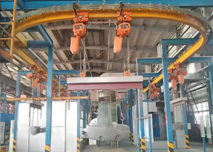 Floor mounted freestanding monorail cranes 