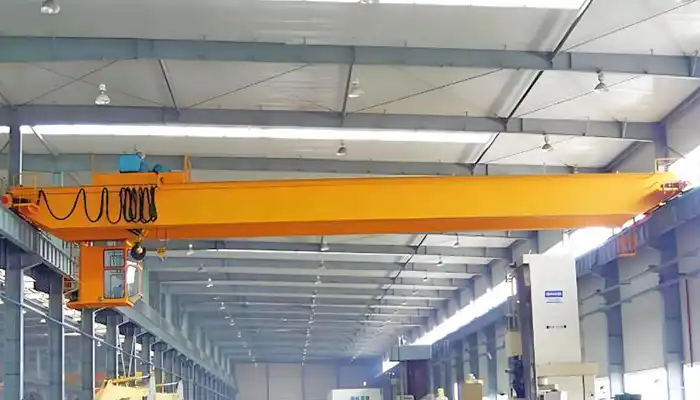  Electric hoist top running double girder bridge crane 